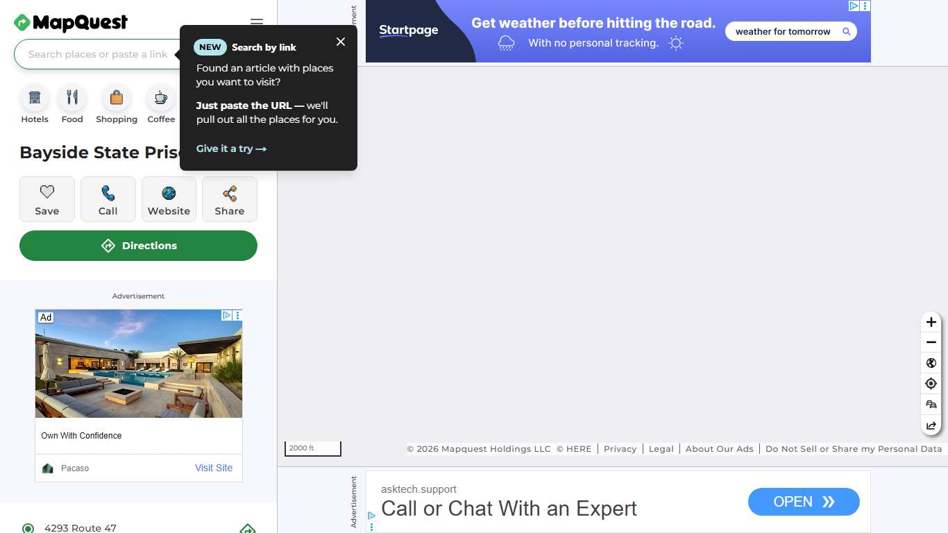 Bayside State Prison, 4293 Route 47, Leesburg, NJ 08327, US - MapQuest